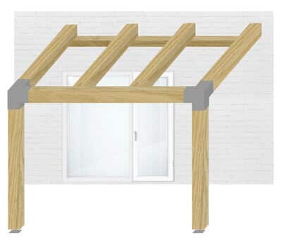 pergola murale bouton