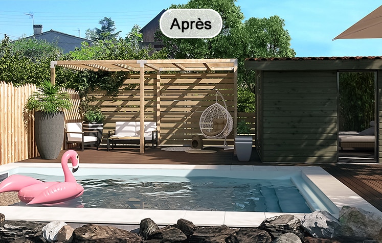 jardin après relooking