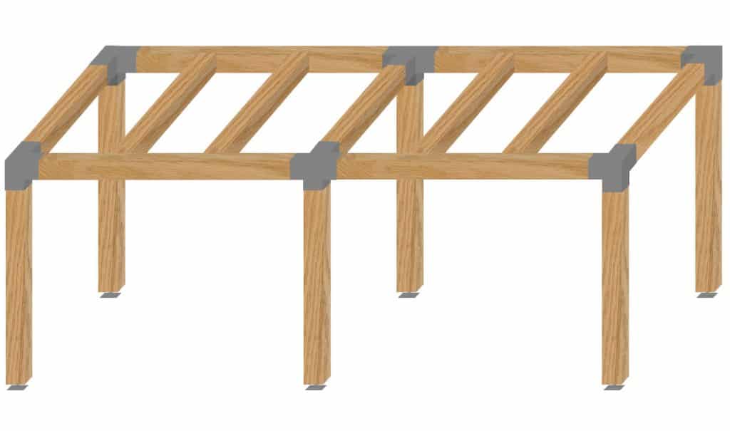 pergola bois 3x6