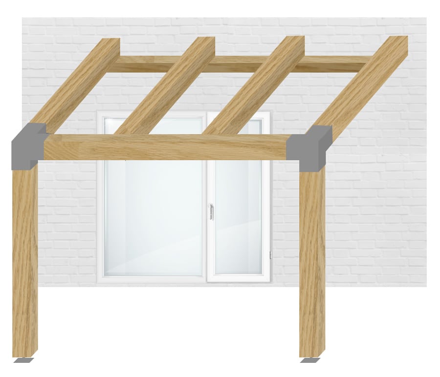 article pergola en 3D murale 3x3 1