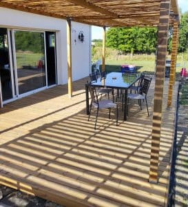 terrasse avec pergola